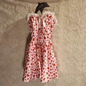 Sugar Thrillz XS dress Red Hearts Dress Is Pink